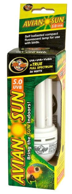 Zoo Med Avian Sun Compact Fluorescent Bird Lamp 1 Zoo Med Avian Sun Compact Fluorescent Bird Lamp