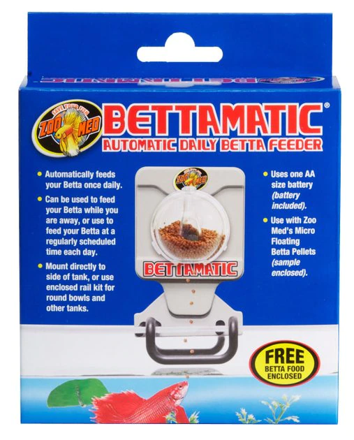 Zoo Med BettaMatic Automatic Daily Betta Feeder 1 Zoo Med BettaMatic Automatic Daily Betta Feeder