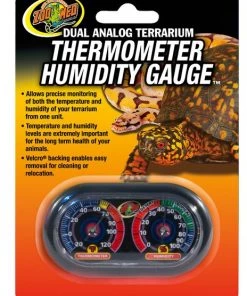 Zoo Med Dual Analog Thermometer & Humidity Gauge