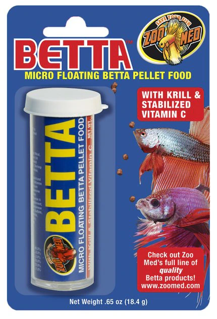Zoo Med Betta Micro Floating Pellets Fish Food 1 Zoo Med Betta Micro Floating Pellets Fish Food