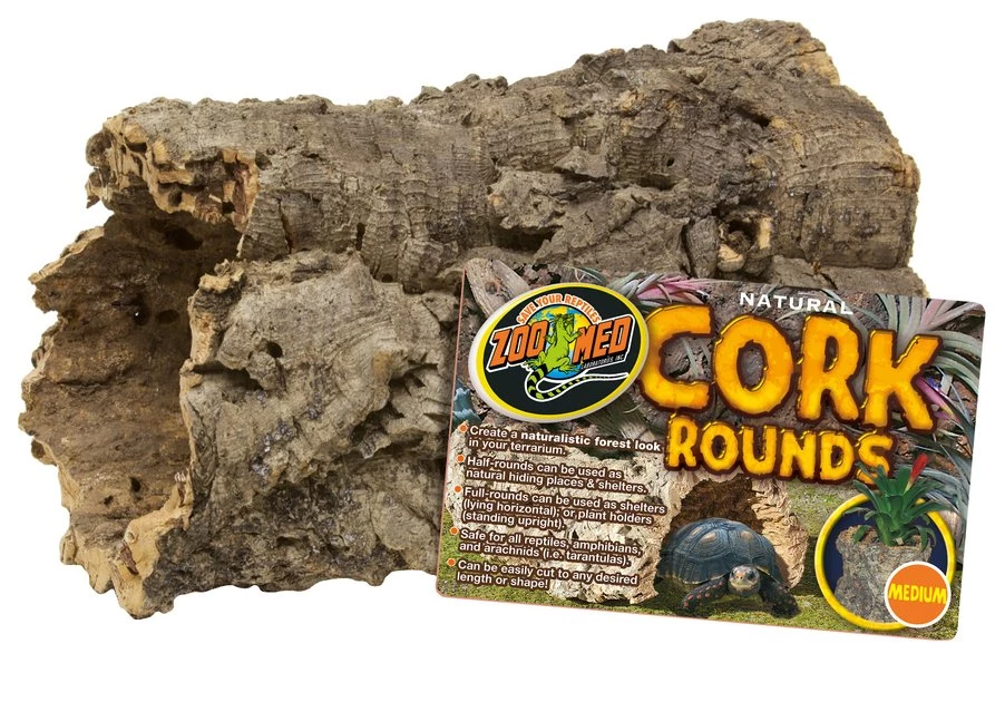 Zoo Med Natural Cork Round Habitat Decor 1 Zoo Med Natural Cork Round Habitat Decor