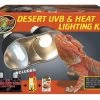 Zoo Med Desert UVB & Heat Reptile Lighting Kit