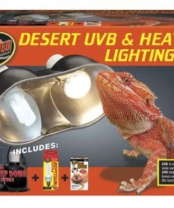Zoo Med Desert UVB & Heat Reptile Lighting Kit