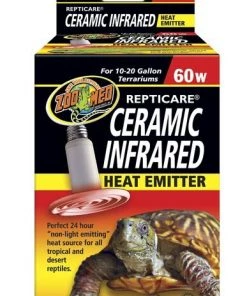Zoo Med Repticare Ceramic Infared Reptile Terrarium Heat Emitter, 60-watt