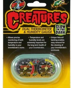 Zoo Med Creatures Dual Reptile Thermometer & Humidity Gauge