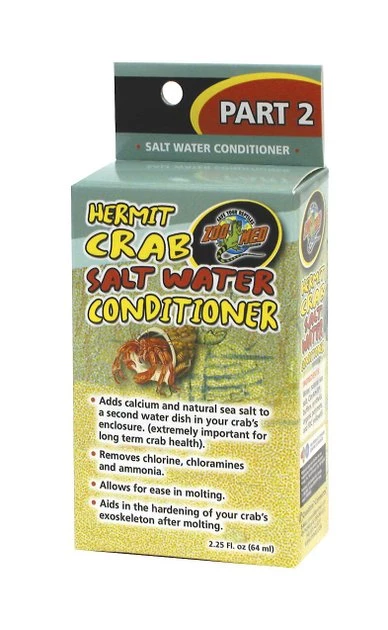 Zoo Med Hermit Crab Salt Water Conditioner, 2.25-oz bottle 1 Zoo Med Hermit Crab Salt Water Conditioner, 2.25-oz bottle