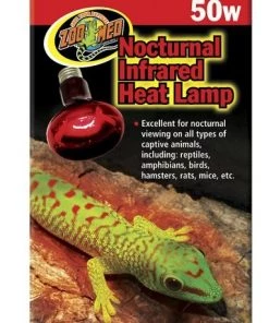 Zoo Med Nocturnal Infrared Reptile Terrarium Heat Lamp
