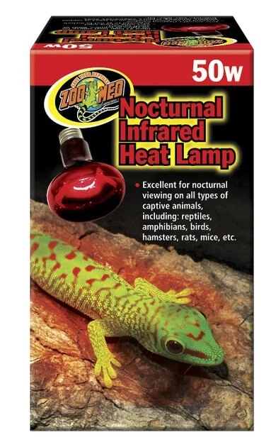Zoo Med Nocturnal Infrared Reptile Terrarium Heat Lamp 1 Zoo Med Nocturnal Infrared Reptile Terrarium Heat Lamp
