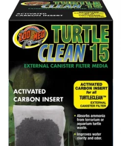Zoo Med Turtle Clean 15 External Canister Filter Media Activated Carbon Instert Aquatic Turtle Tank Filter