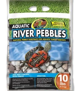Zoo Med Aquatic River Turtle Tank Pebbles, 10-lb bag