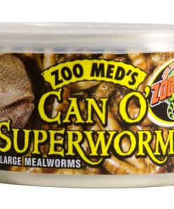 Zoo Med Can O' Superworms Extra Large Mealworms Reptile Food, 1.2-oz can