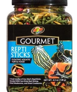 Zoo Med Gourmet Repti Sticks Floating Aquatic Turtle Food, 4.5-oz jar