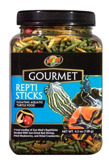 Zoo Med Gourmet Repti Sticks Floating Aquatic Turtle Food, 4.5-oz jar 1 Zoo Med Gourmet Repti Sticks Floating Aquatic Turtle Food, 4.5-oz jar