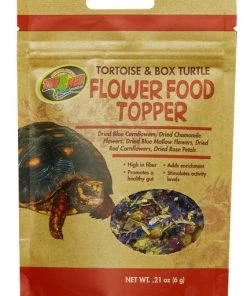 Zoo Med Tortoise & Box Turtle Flower Food Topper, 6-g bag