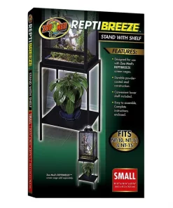 Zoo Med ReptiBreeze Stand with Shelf Reptile Cage Cover