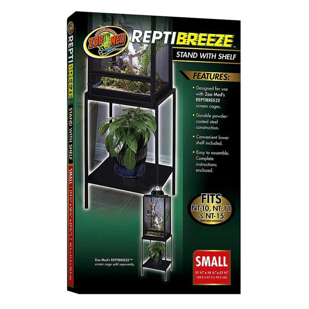 Zoo Med ReptiBreeze Stand with Shelf Reptile Cage Cover 1 Zoo Med ReptiBreeze Stand with Shelf Reptile Cage Cover