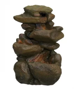 Zoo Med Repti Rapids LED Waterfall Rock Style Reptile Ornament