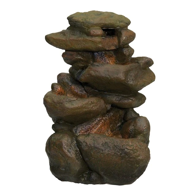 Zoo Med Repti Rapids LED Waterfall Rock Style Reptile Ornament 1 Zoo Med Repti Rapids LED Waterfall Rock Style Reptile Ornament