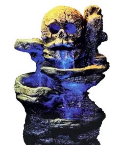 Zoo Med Repti Rapids LED Waterfall Skull Style Reptile Ornament