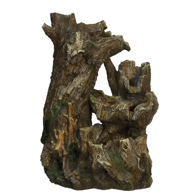 Zoo Med Repti Rapids LED Waterfall Wood Style Reptile Ornament 1 Zoo Med Repti Rapids LED Waterfall Wood Style Reptile Ornament