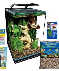 Marineland||Tetra||Pure Water Pebbles||API||Zoo Med Fish Starter Kit - Marineland Portrait Blade Light Aquarium Kit, 5-gal + 4 other items