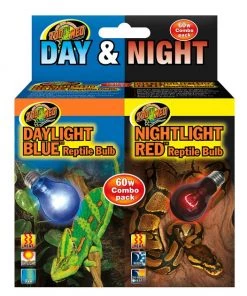 Zoo Med Daylight Blue & Nightlight Red Reptile Lamp