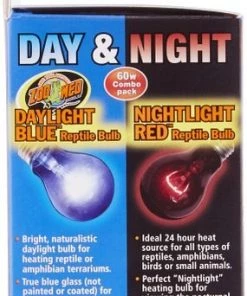 Zoo Med Daylight Blue & Nightlight Red Reptile Lamp -Zoo Med Sale 99022 PT2. SY630 V1527102441