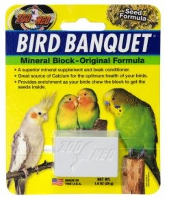 Zoo Med Bird Banquet Original Formula Mineral Block Beak Conditioner